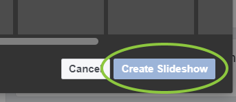 Create Slideshow Button
